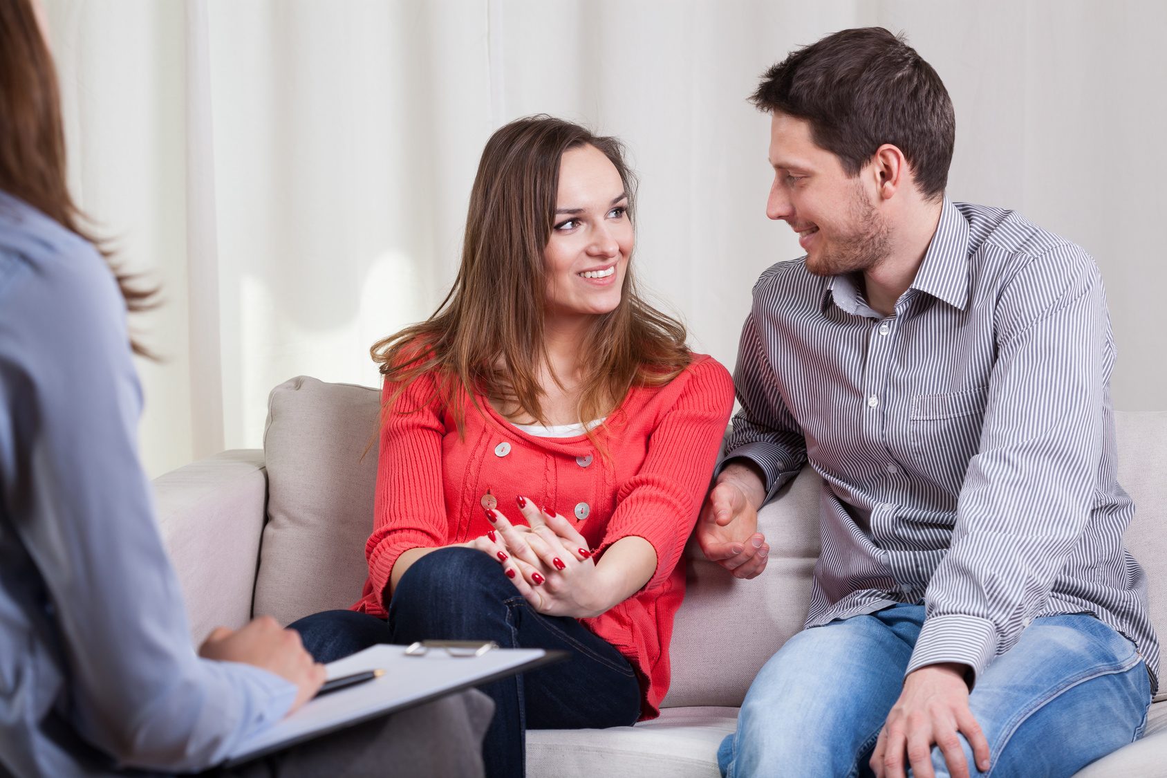 Beauty couple solved their problems on psychotherapy